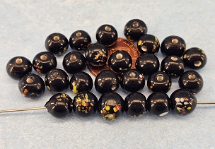 Set of 27 Vintage Japanese Confetti Druk Beads