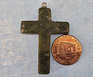 Green Serpentine Cross