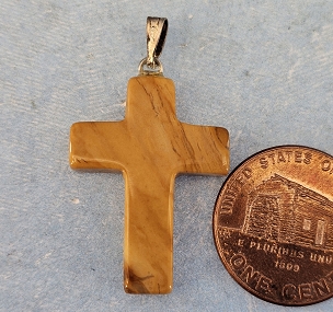 Golden Tiger Eye Cross