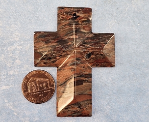 Beautifully Carved Red Jasper? Cross