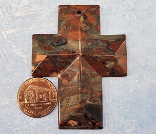 Beautifully Carved Red Jasper? Cross