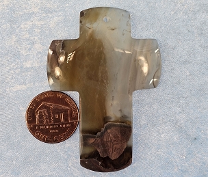 Beautifully Carved Agate Cross