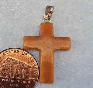 Orange Aventurine Cross