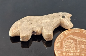 1 Single Maybe Granite Carved Zuni Horse Fetish Beads